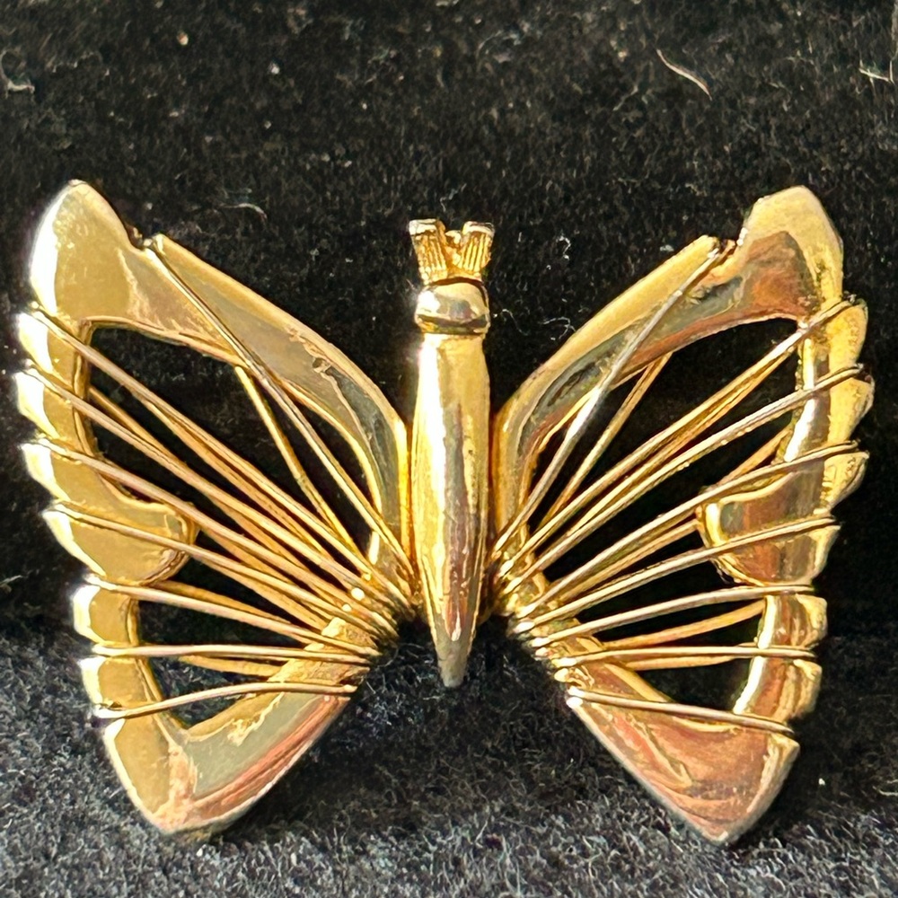 Napier Gold Butterfly Pendant (1